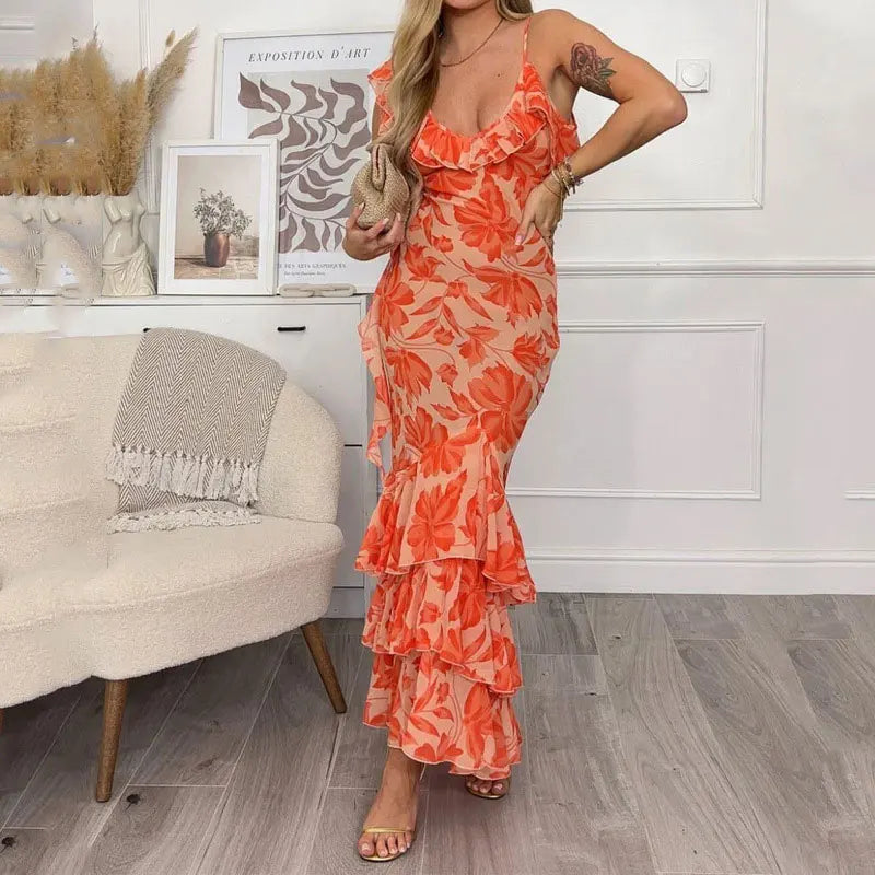 Gianna | Flirty Floral Ruffle Dress
