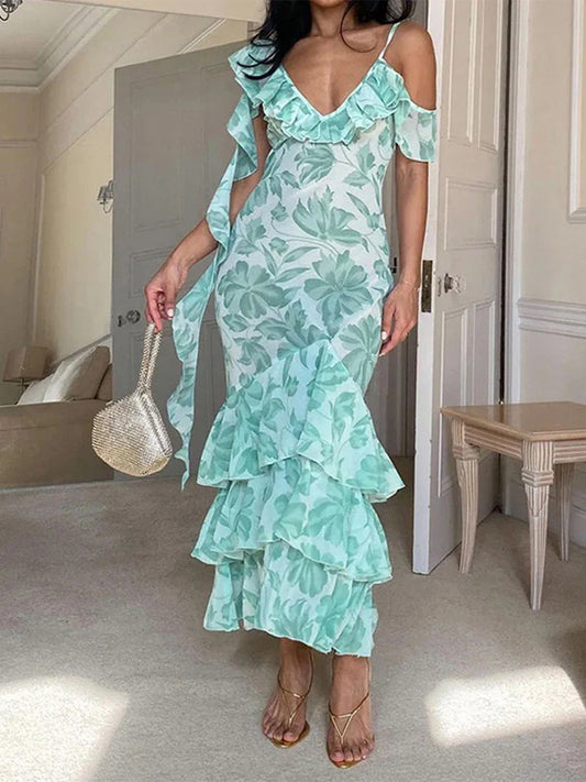 Gianna | Flirty Floral Ruffle Dress