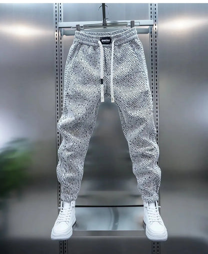 Theo James | Casual Patterned Pants
