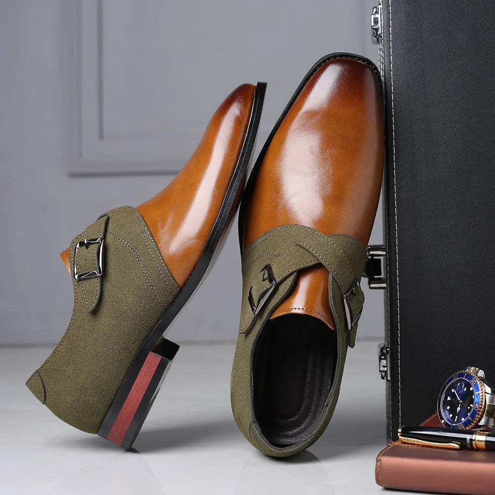Scott - Buckle Suede Loafer