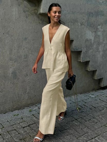 Sienna | Cotton Linen Two-Piece Set