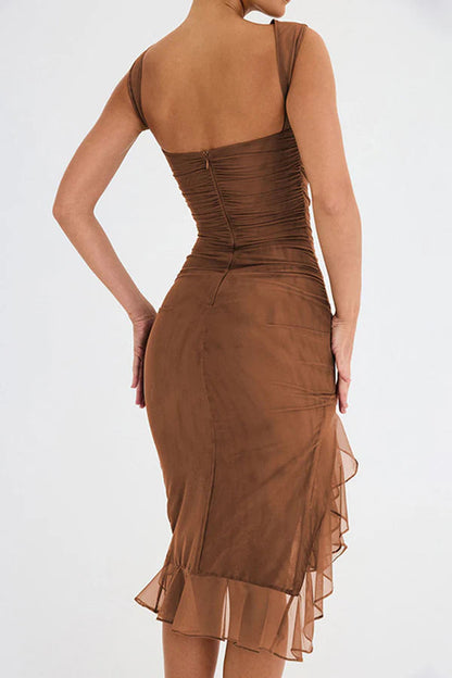 Charlotte Monroe | Ruffled Midi Dress