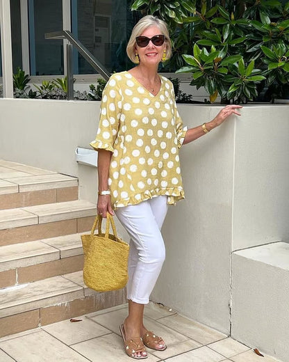 Lila  | Breezy Polka Dot Tunic