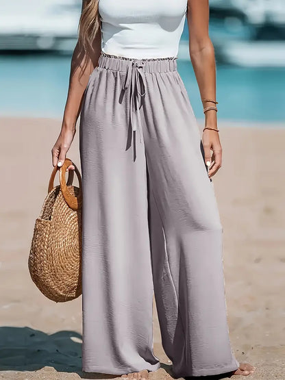 Eden | Airy High Waist Wide Leg Pants