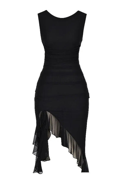 Charlotte Monroe | Ruffled Midi Dress