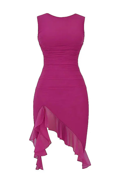 Charlotte Monroe | Ruffled Midi Dress
