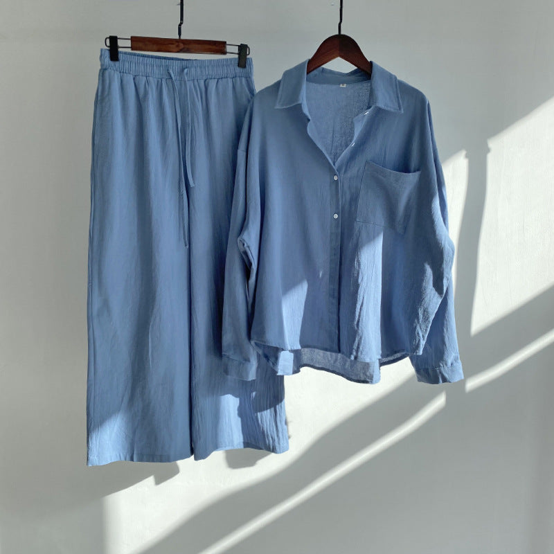 Kylie | 2-piece set | Shirt & wide trousers
