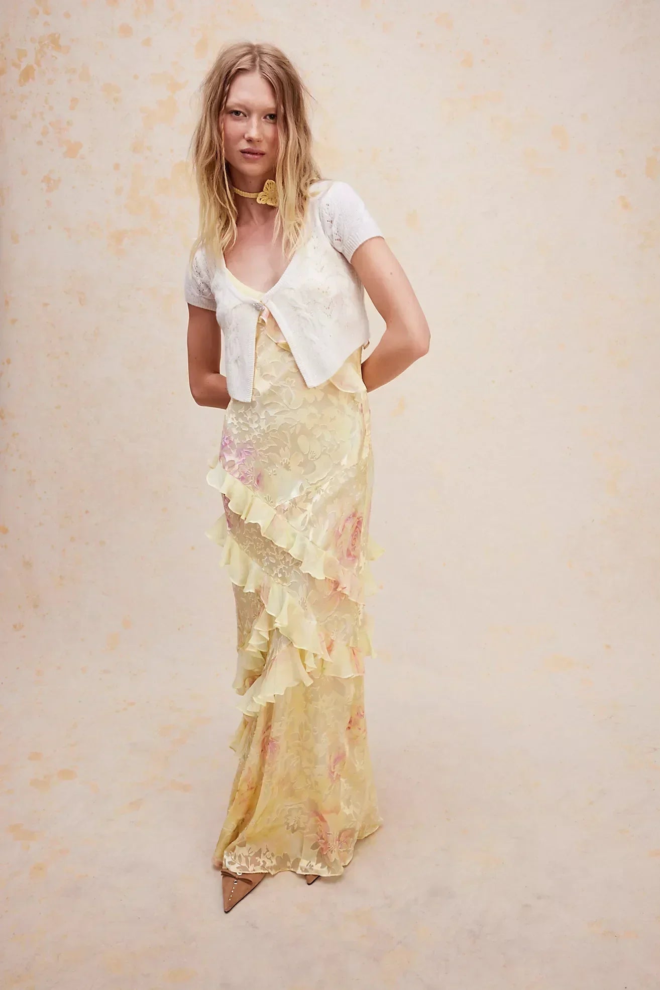 Sam Ruffled Long Dress