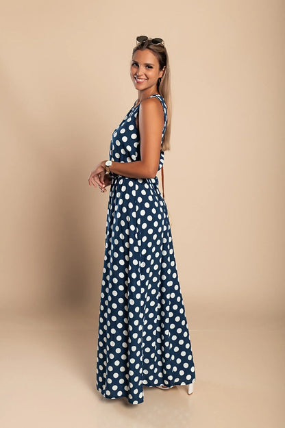 Emilia Polka Dot Maxi Dress