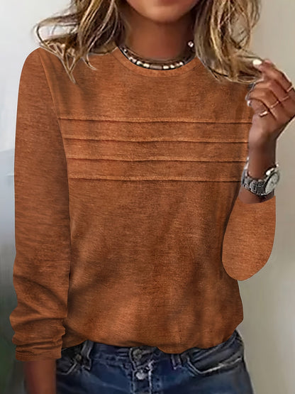 Genevieve | Casual Round Neck Pullover