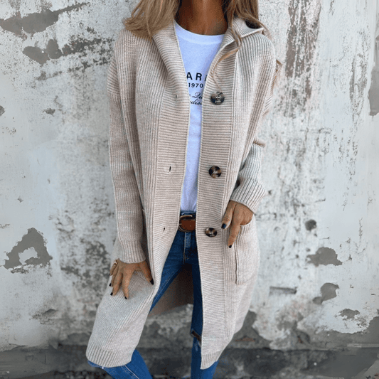 Mia | Elegant long ladies cardigan