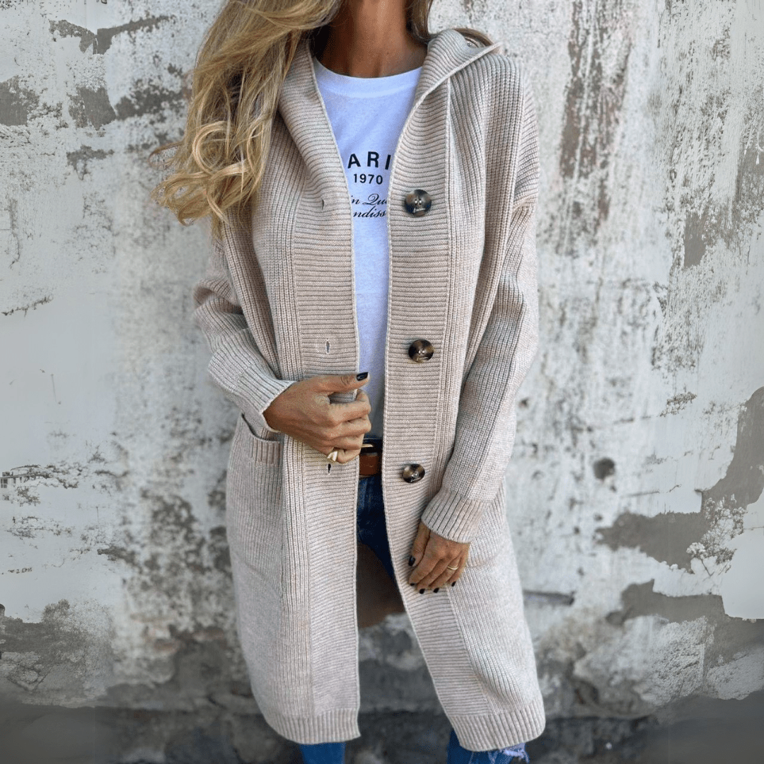 Mia | Elegant long ladies cardigan