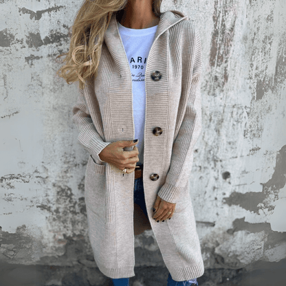 Mia | Elegant long ladies cardigan