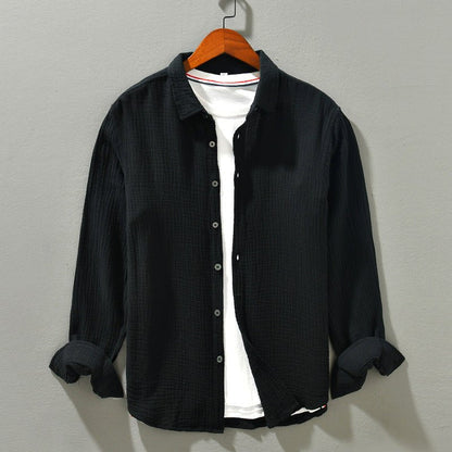 ETHAN - COTTON SHIRT WITH LONG SLEEVES
