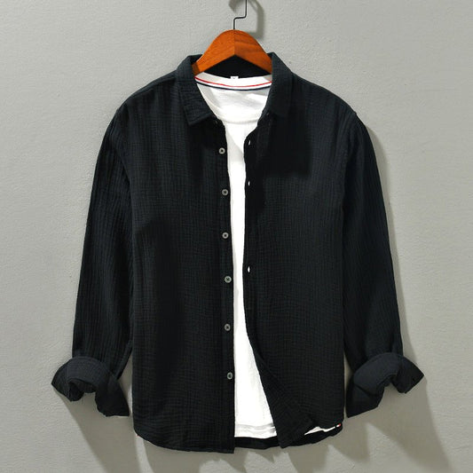 ETHAN - COTTON SHIRT WITH LONG SLEEVES