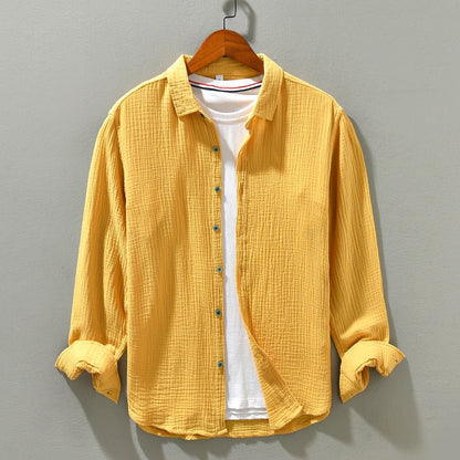 ETHAN - COTTON SHIRT WITH LONG SLEEVES
