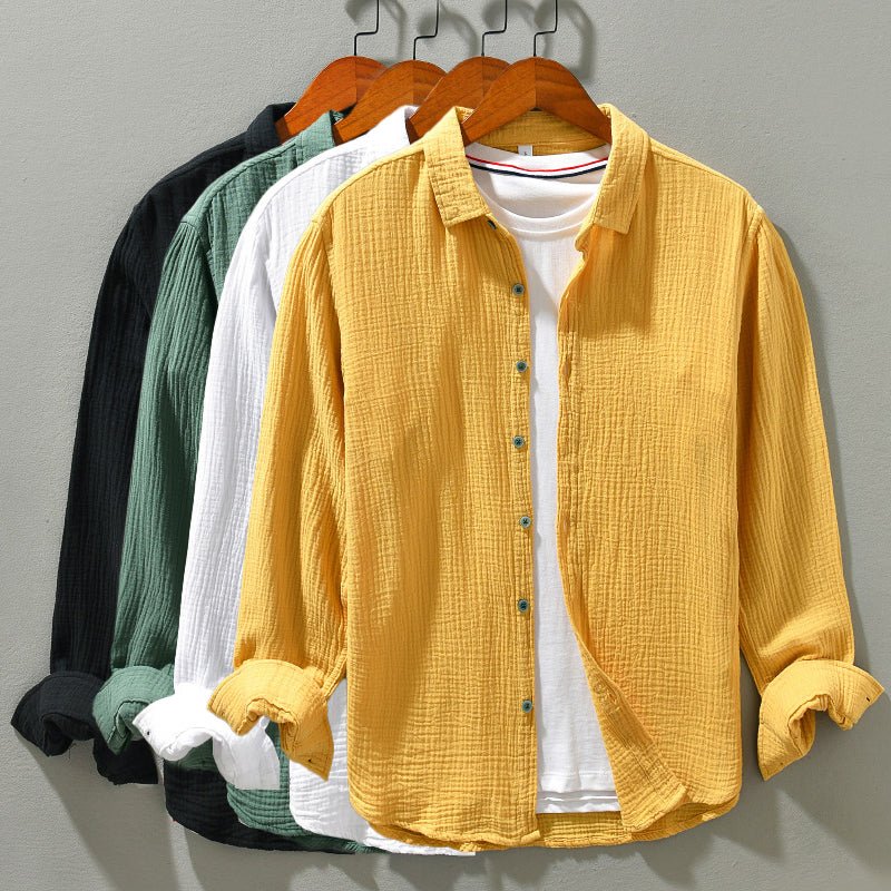 ETHAN - COTTON SHIRT WITH LONG SLEEVES