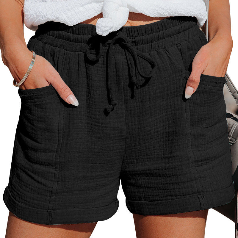 Hailey | Linen And Cotton Shorts