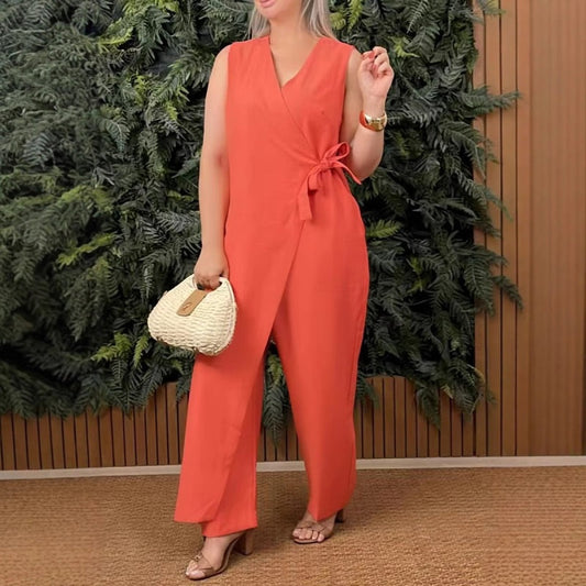 Catherine | Comfortable V-Neck Jumpsuit