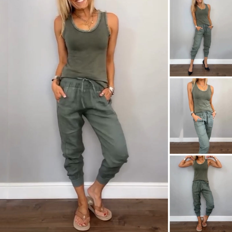 Chloe Harper | Two-Piece Solid Color Set