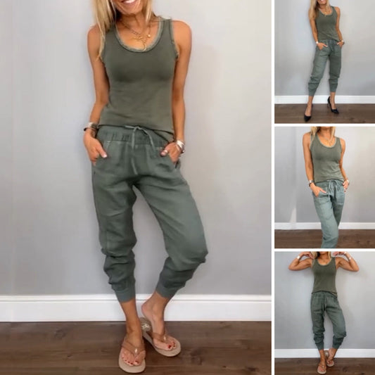 Chloe Harper | Two-Piece Solid Color Set