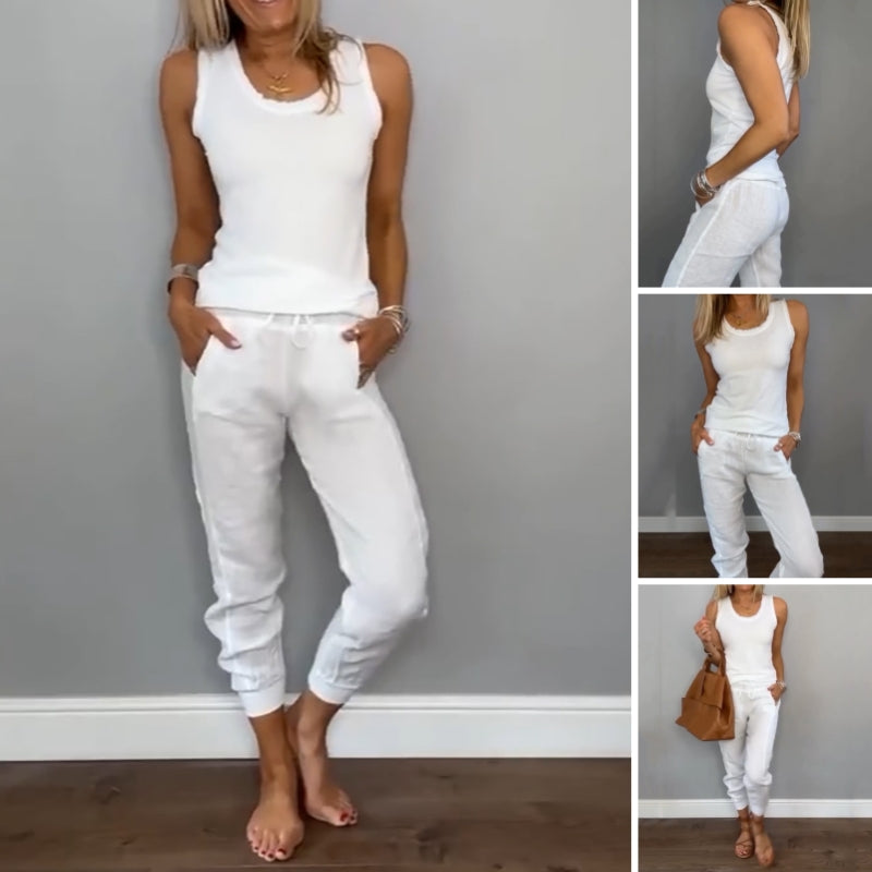 Chloe Harper | Two-Piece Solid Color Set