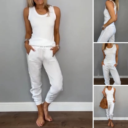Chloe Harper | Two-Piece Solid Color Set
