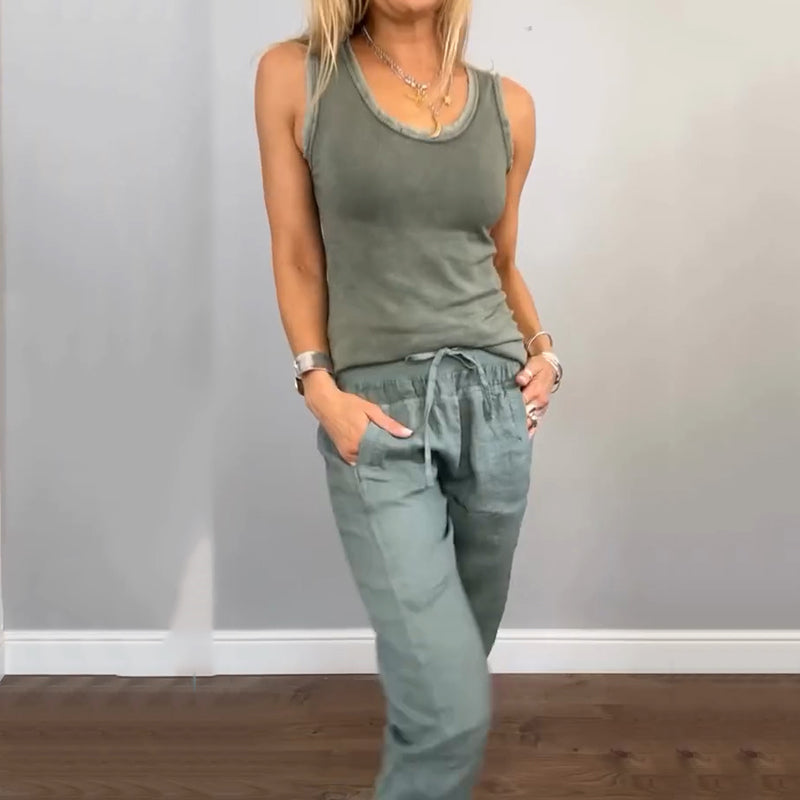Chloe Harper | Two-Piece Solid Color Set