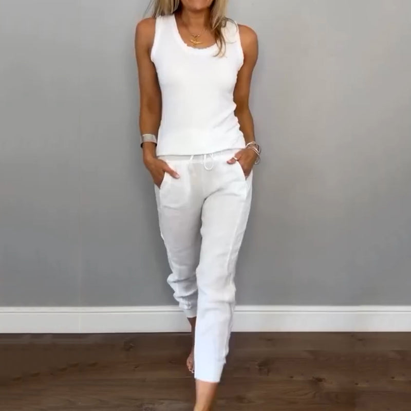 Chloe Harper | Two-Piece Solid Color Set