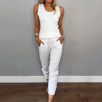 Chloe Harper | Two-Piece Solid Color Set