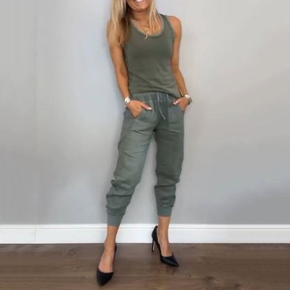 Chloe Harper | Two-Piece Solid Color Set