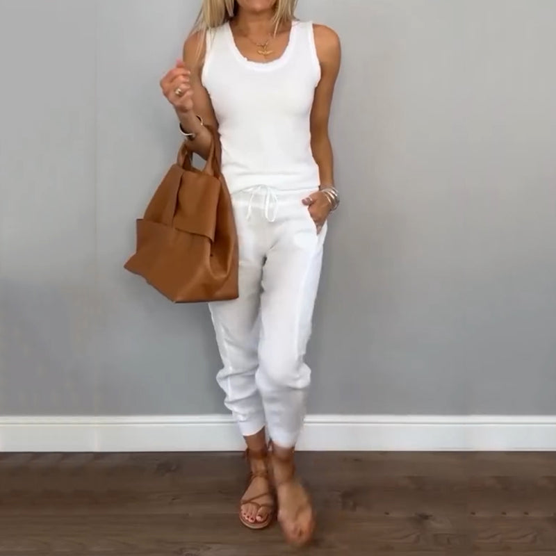 Chloe Harper | Two-Piece Solid Color Set