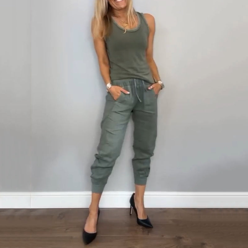 Chloe Harper | Two-Piece Solid Color Set