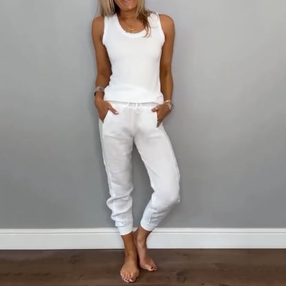 Chloe Harper | Two-Piece Solid Color Set